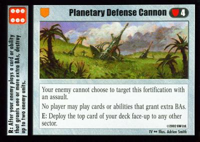 Planetary Defense Cannon